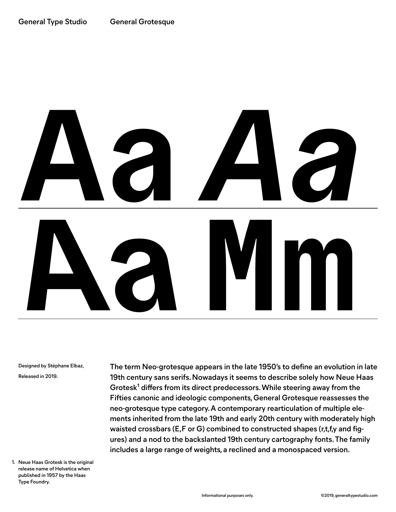General Type Studio: General Grotesque